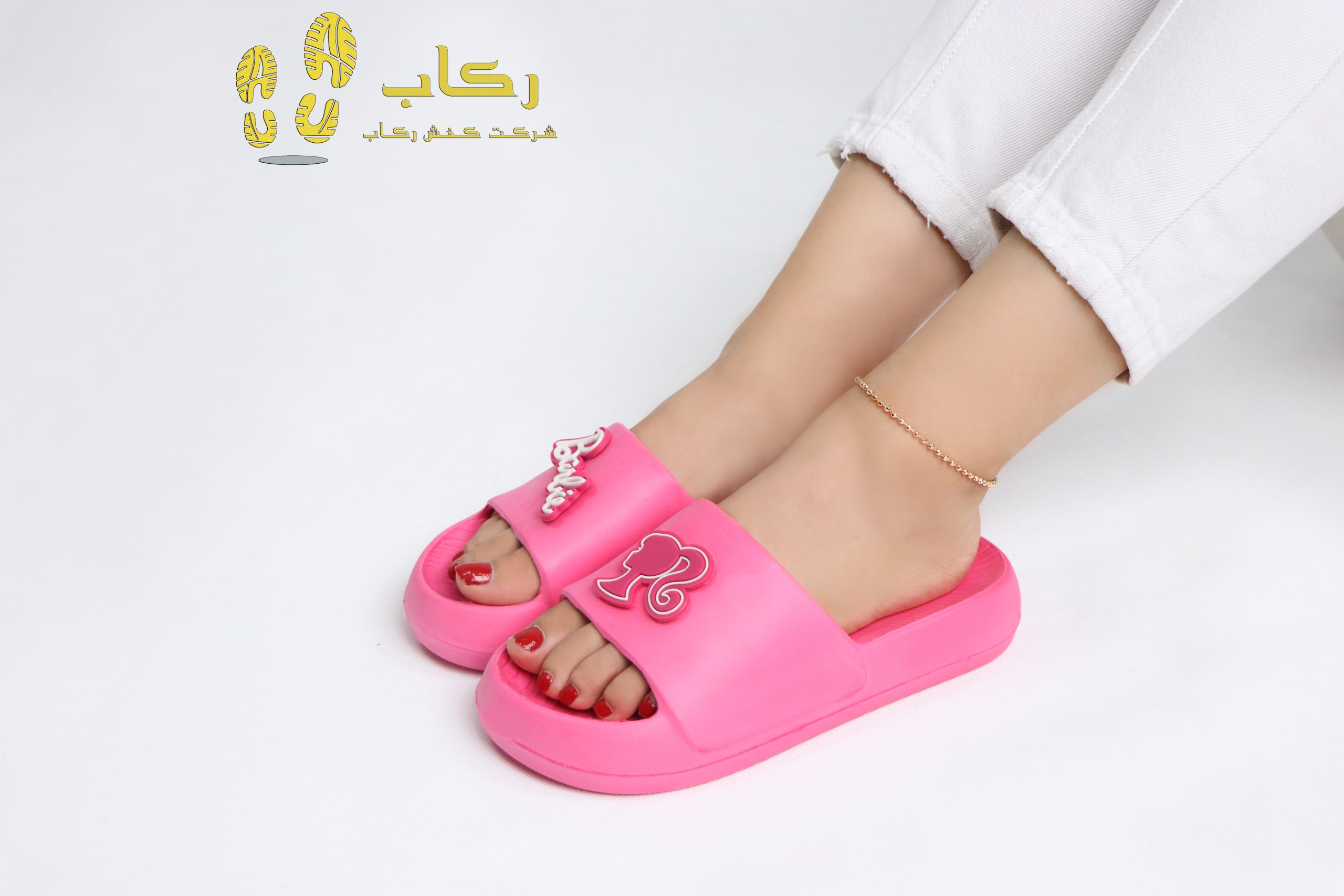 خرید دمپایی زنانه مدل باربی