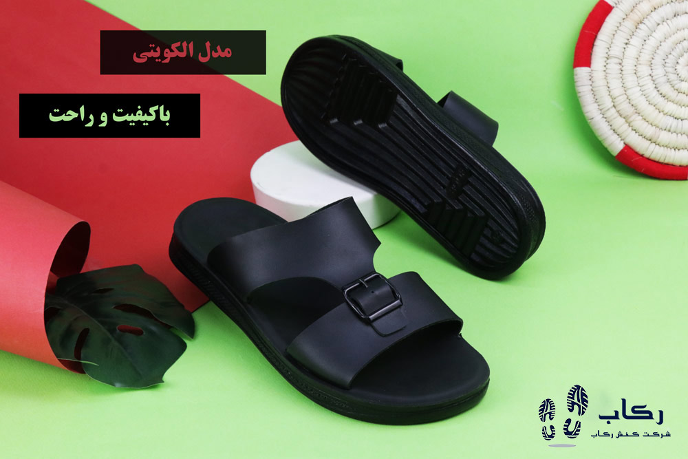 دمپایی مردانه چرم