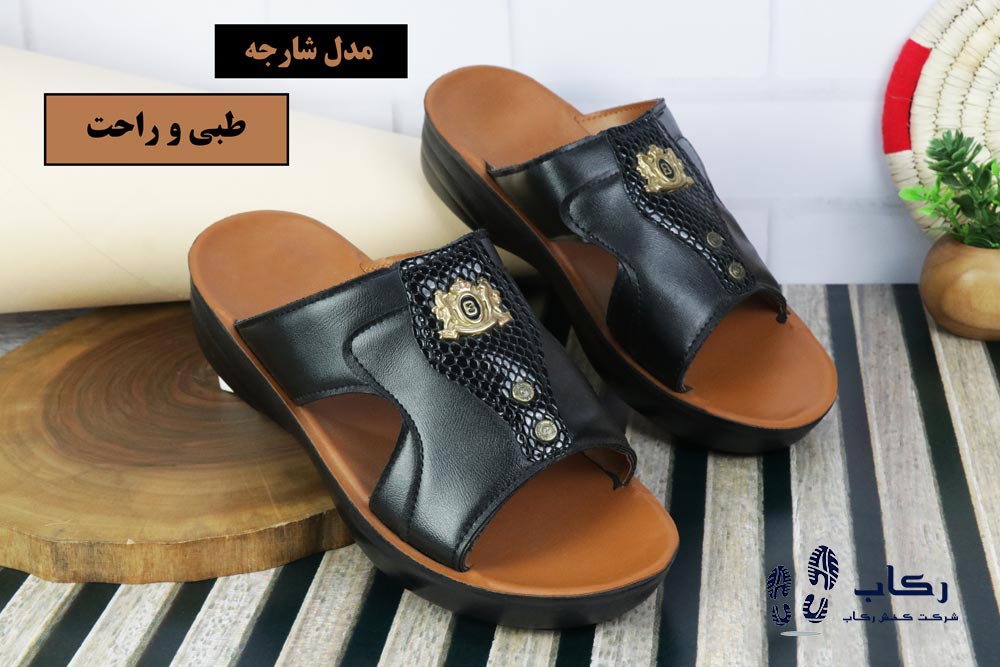 دمپایی چرم مردانه