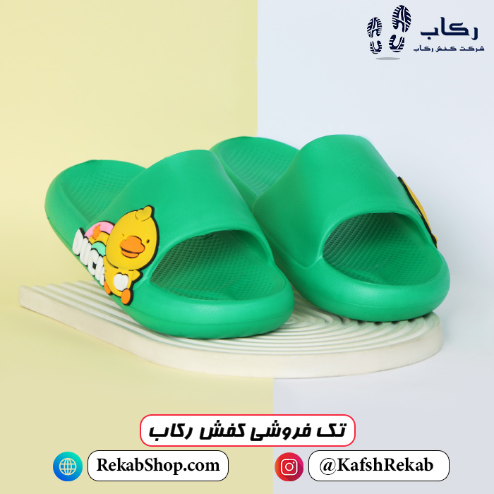 دمپایی دخترانه پلاستیکی مدل داک دمپایی دخترانه پلاستیکی مدل داک