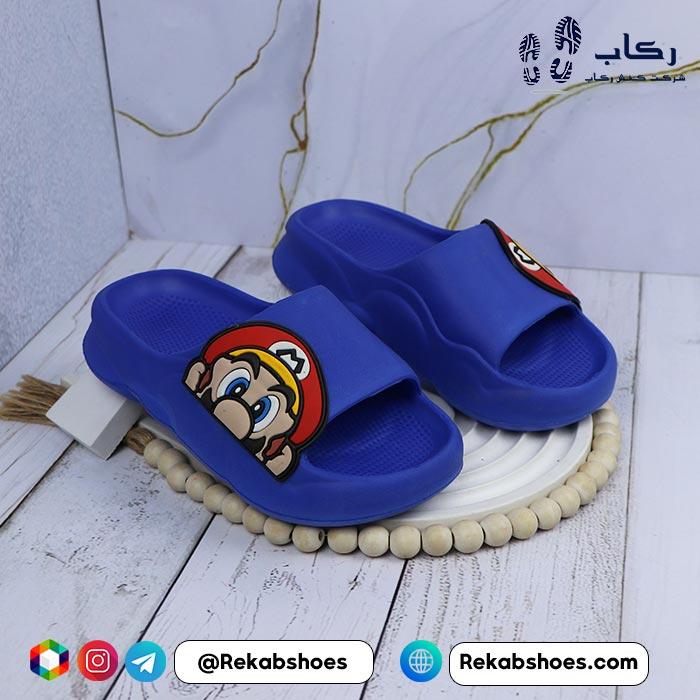 دمپایی پسرانه پلاستیکی ماریو