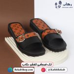 دمپایی زنانه روفرشی تخت شیک مدل ال وی