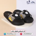 دمپایی زنانه گلدار مشکی سایز 39 مدل هلن