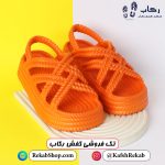 دمپایی رکابدار زنانه نارنجی خوشگل سایز 38 مدل کاروس