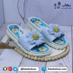 خرید دمپایی زنانه پلاستیکی روفرشی مدل نیلوفر