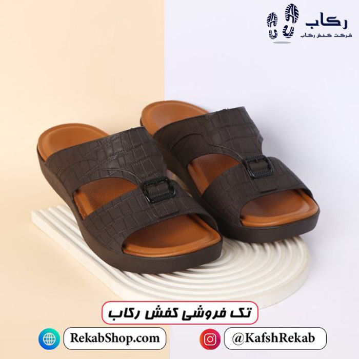 خرید دمپایی پلاستیکی مردانه مدل المطراش کد 102